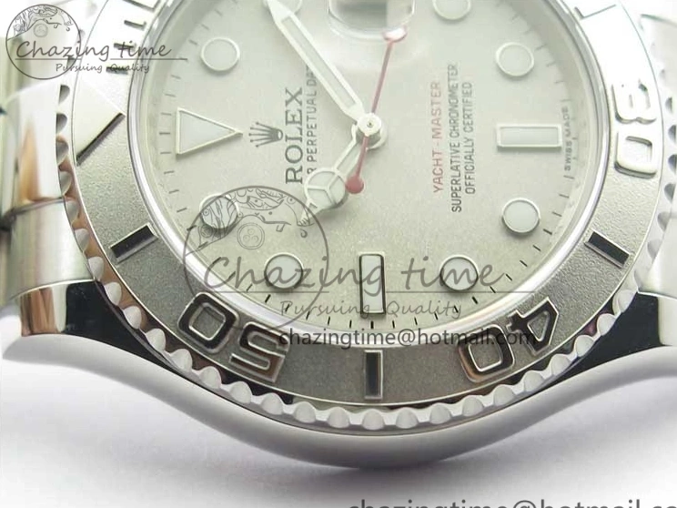 Dial Yacht-Master Silver Best SS SA3135 Edition Maker Bp on SS 116622 Bracelet 0501
